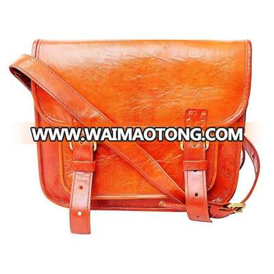 Hand Made Real red Leather Messenger Bag's For men office Leather bag's