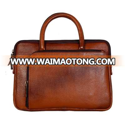 Executive Leather Messenger Bag / Real Leather Laptop Bag / New Arrival Leather Laptop Bag